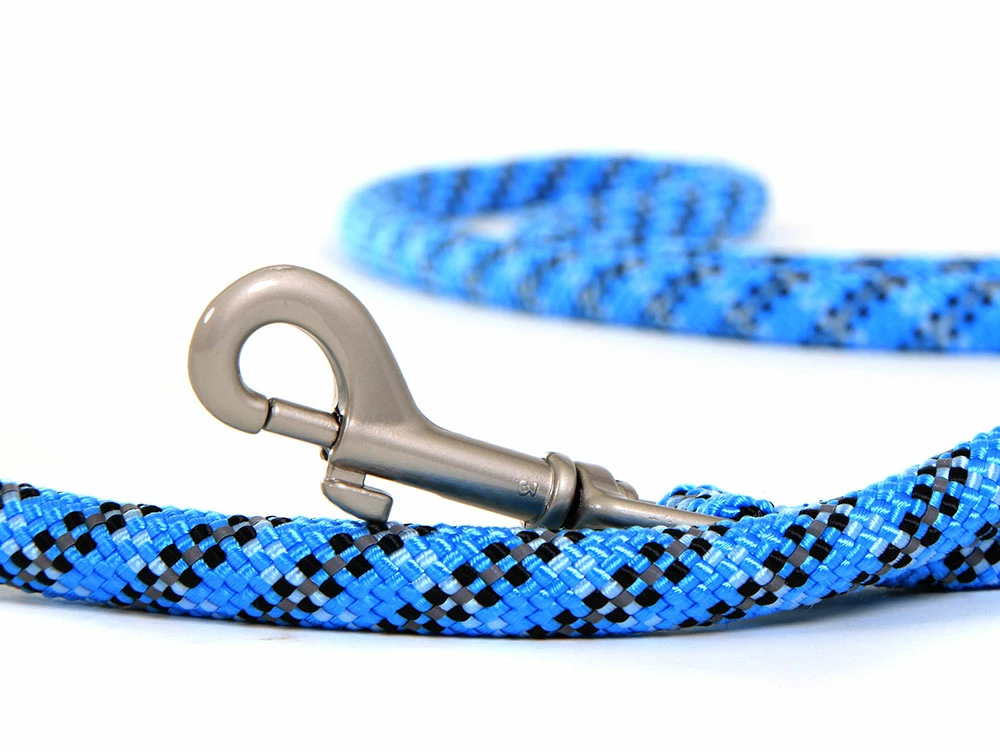 Wolters Everest Hundeleine Reflektierend Aqua/schwarz 2 Wolters Everest Hundeleine Reflektierend Aqua/schwarz – Bild 2