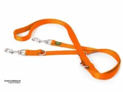 Hunter Verstellbare Hundeleine Nylon Strong Orange