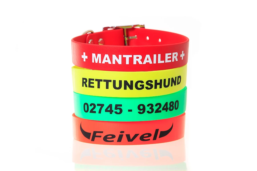 Relaxoo Biothane Hundehalsband Neongelb 16mm Breit 4 Relaxoo Biothane Hundehalsband Neongelb 16mm Breit – Bild 4