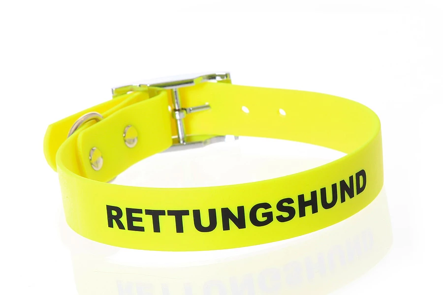 Relaxoo Biothane Hundehalsband Neongelb 19mm Breit 4 Relaxoo Biothane Hundehalsband Neongelb 19mm Breit – Bild 4