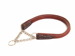 Yakleder Hundehalsband Braun