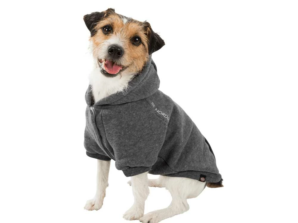 BE NORDIC Hunde Hoodie Flensburg Grau 2 BE NORDIC Hunde Hoodie Flensburg Grau – Bild 2