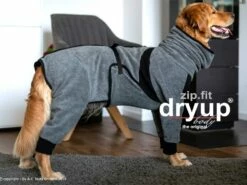Dryup Body Zip.fit Hundebademantel Anthrazit