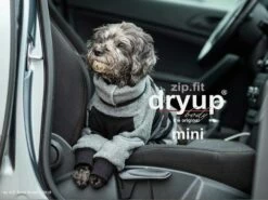 Dryup Body Zip.fit Mini Hundebademantel Anthrazit
