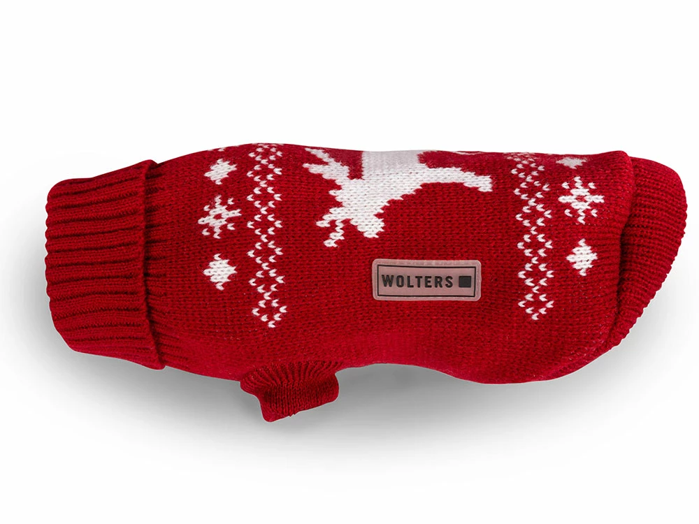 Wolters Strickpullover Elch Rot/weiß 1 Wolters Strickpullover Elch Rot/weiß