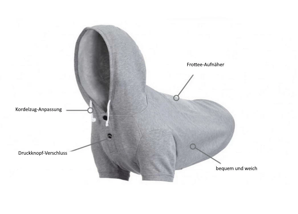 Rukka Pets Hunde-Hoodie Sierra Red 5 Rukka Pets Hunde-Hoodie Sierra Red – Bild 5