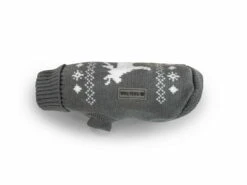 Wolters Strickpullover Elch Grau/weiß