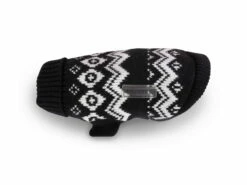 Wolters Norweger Hundepullover Mops & Co. Schwarz/weiß