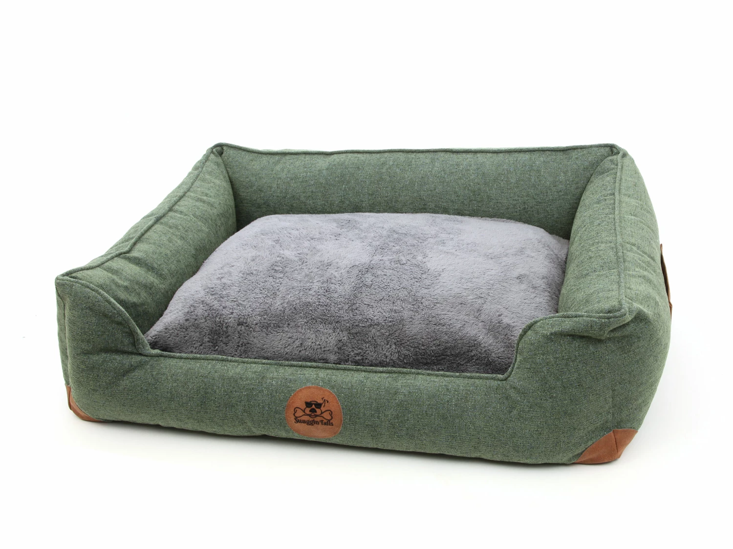 Swaggin Tails Hundebett Sömnig Waldgrün 1 Swaggin Tails Hundebett Sömnig Waldgrün