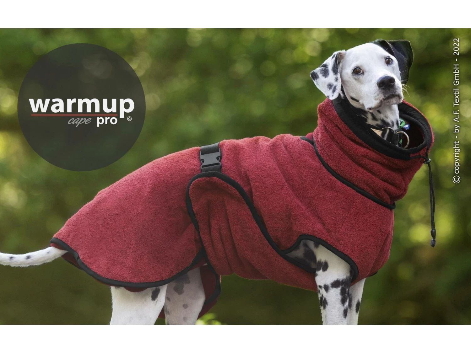 Warmup Cape Pro Hundemantel & Bademantel Bordeaux 1 Warmup Cape Pro Hundemantel & Bademantel Bordeaux